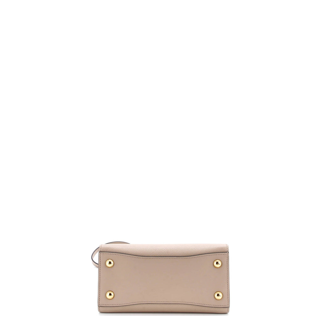 Bibliotheque Tote Saffiano with City Calf Mini