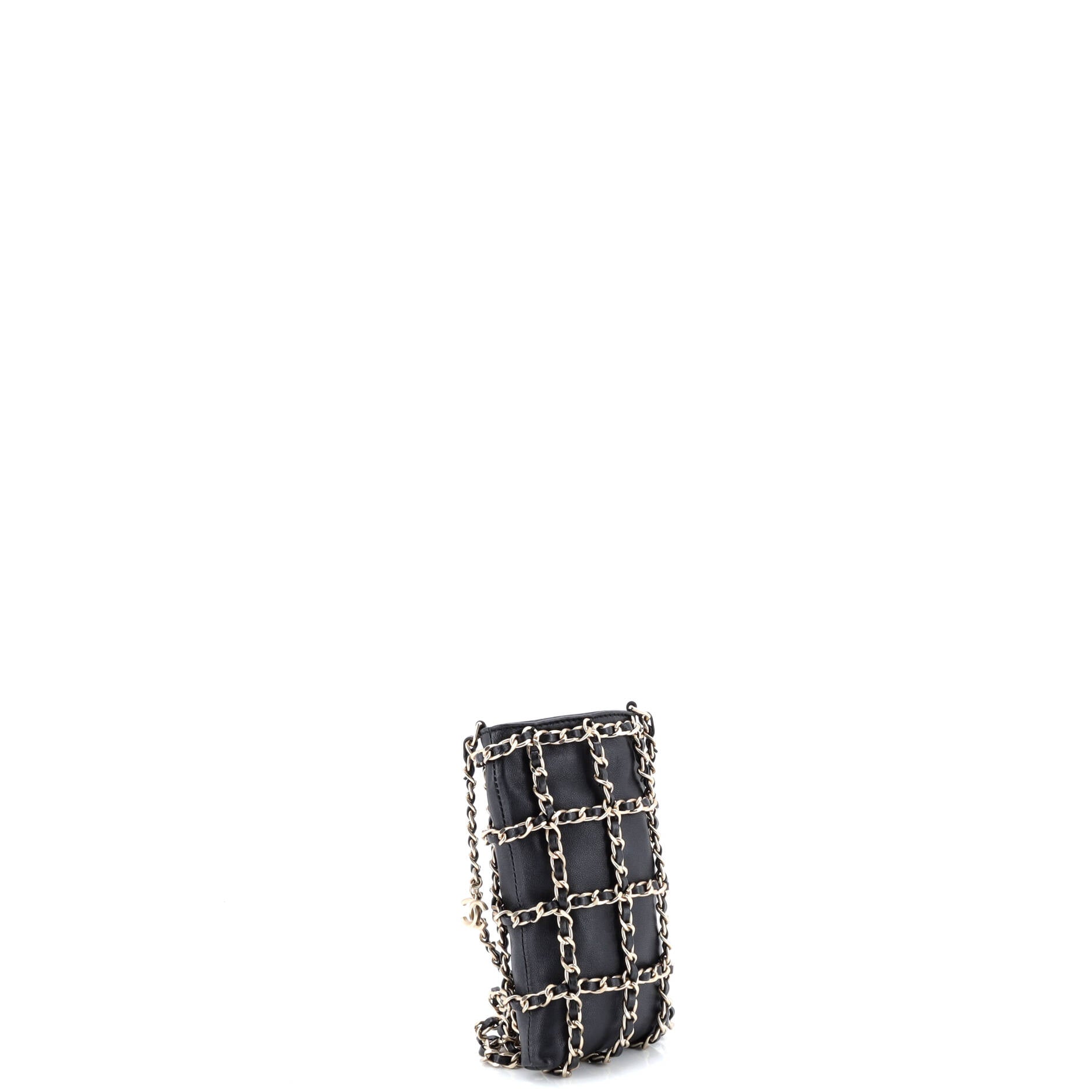 Tech Me Out Clutch With Chain Lambskin