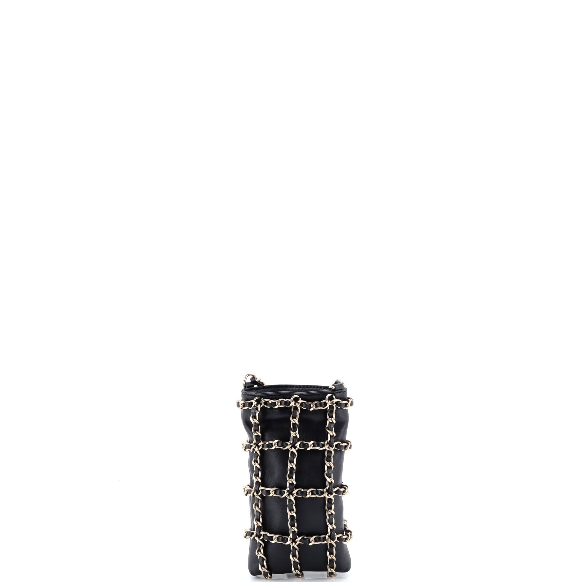 Tech Me Out Clutch With Chain Lambskin
