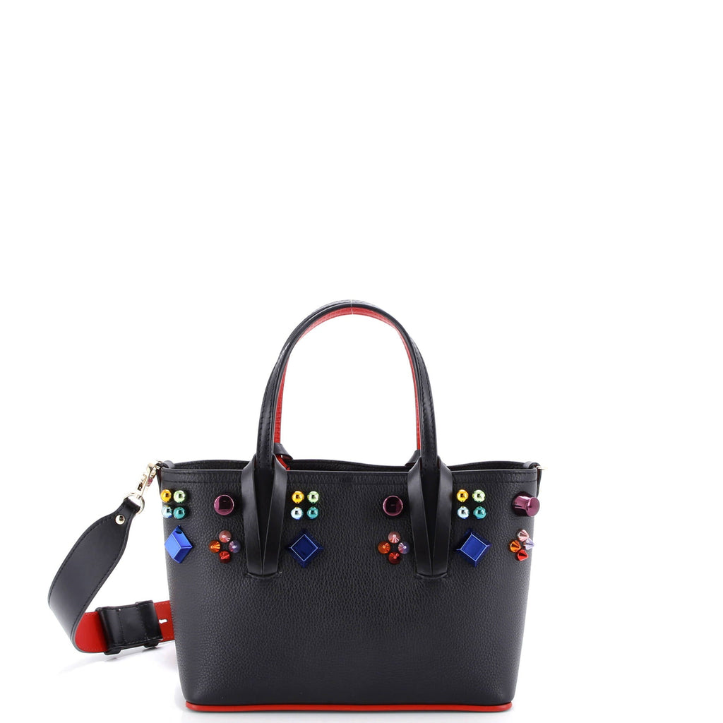 Cabata East West Tote Embellished Leather Mini
