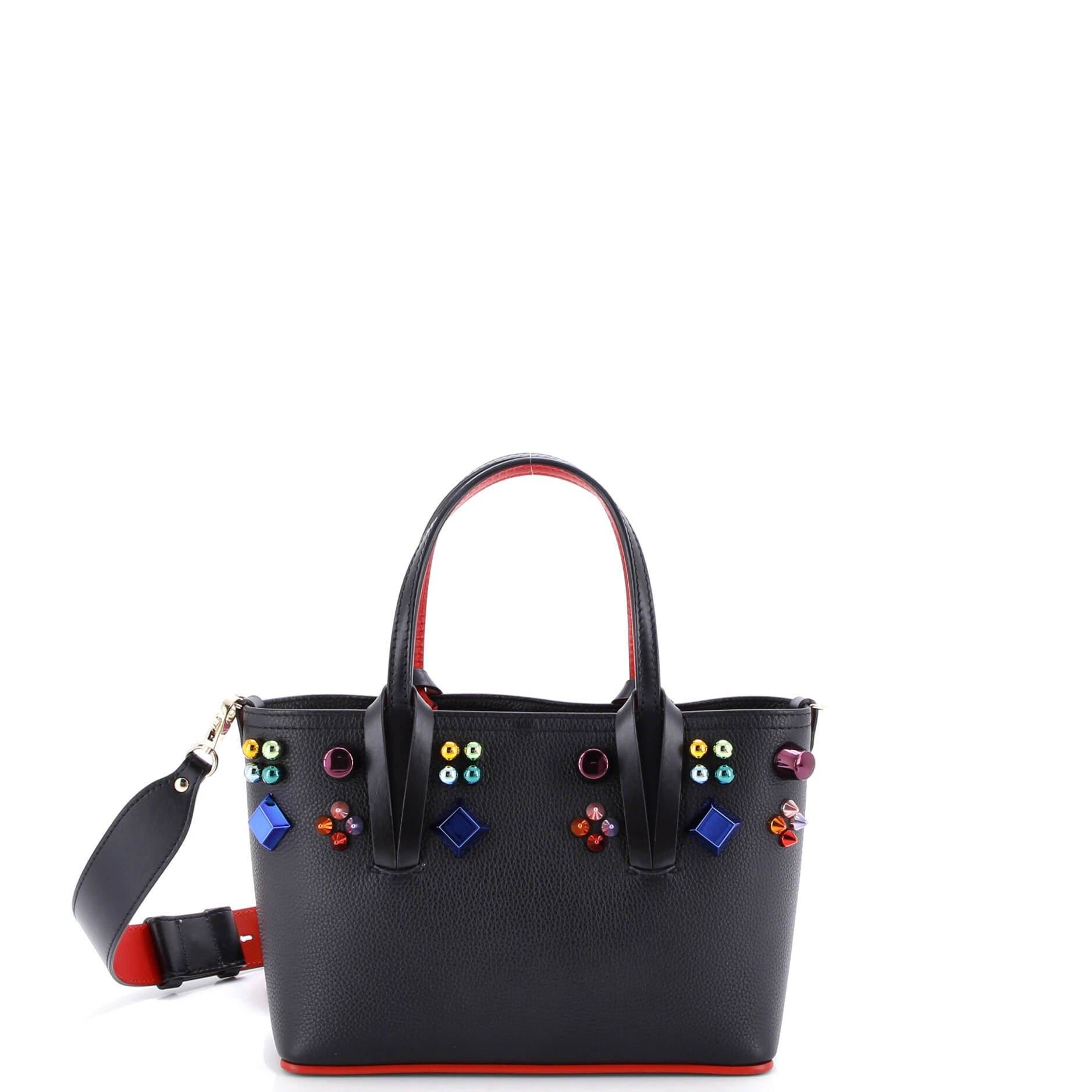 Cabata East West Tote Embellished Leather Mini