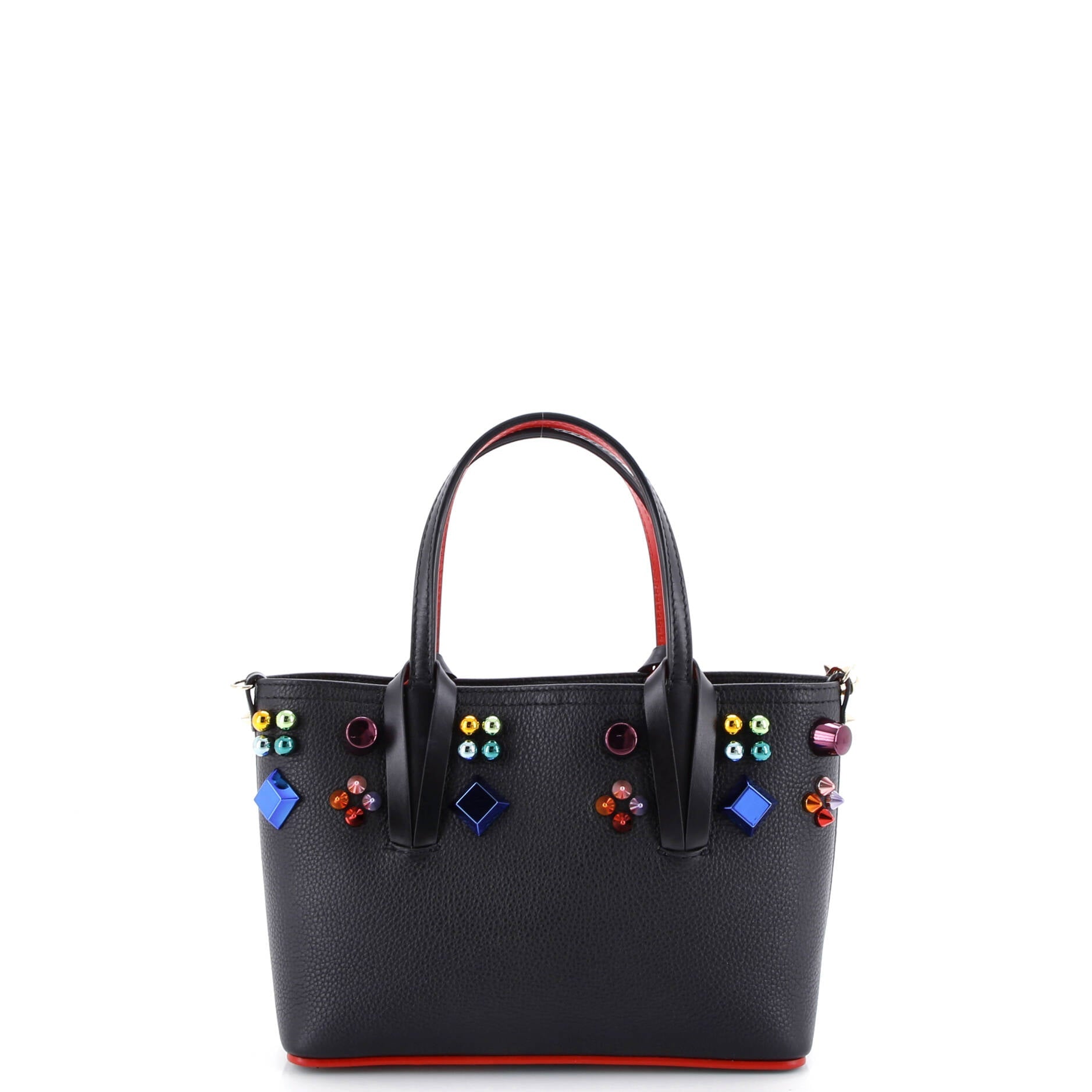 Cabata East West Tote Embellished Leather Mini