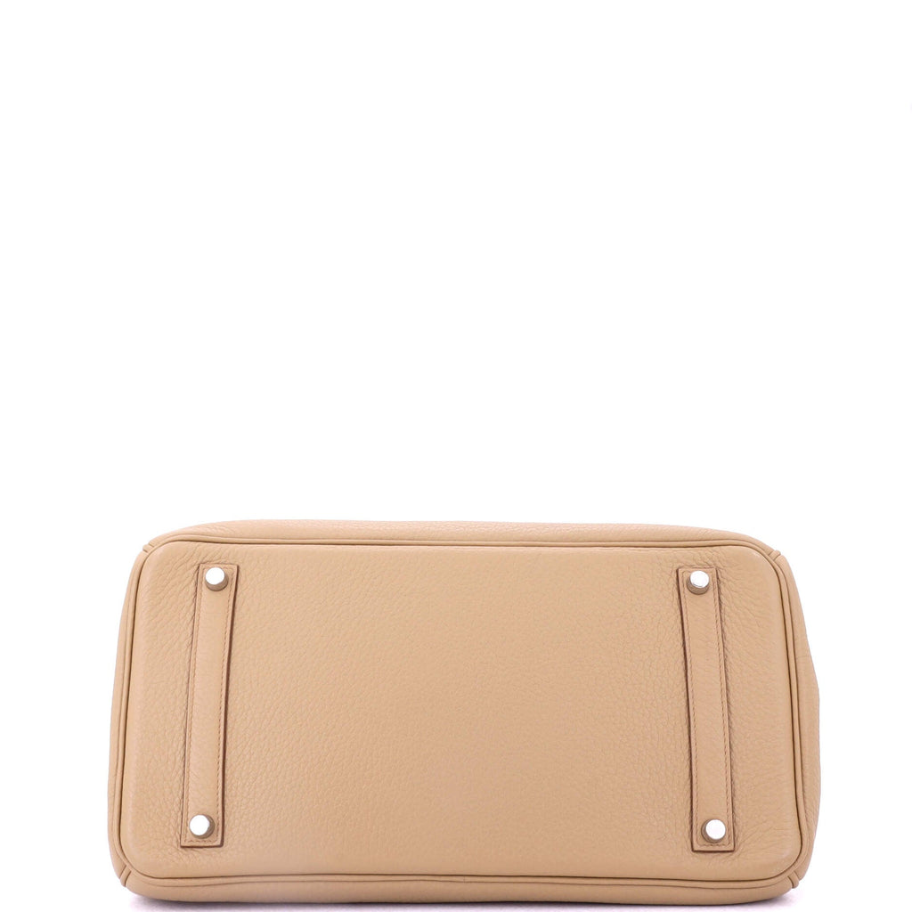 Birkin Handbag Light Togo with Palladium Hardware 35
