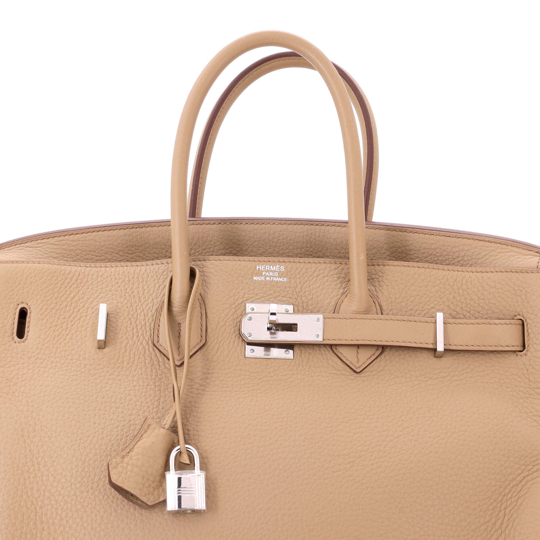 Birkin Handbag Light Togo with Palladium Hardware 35