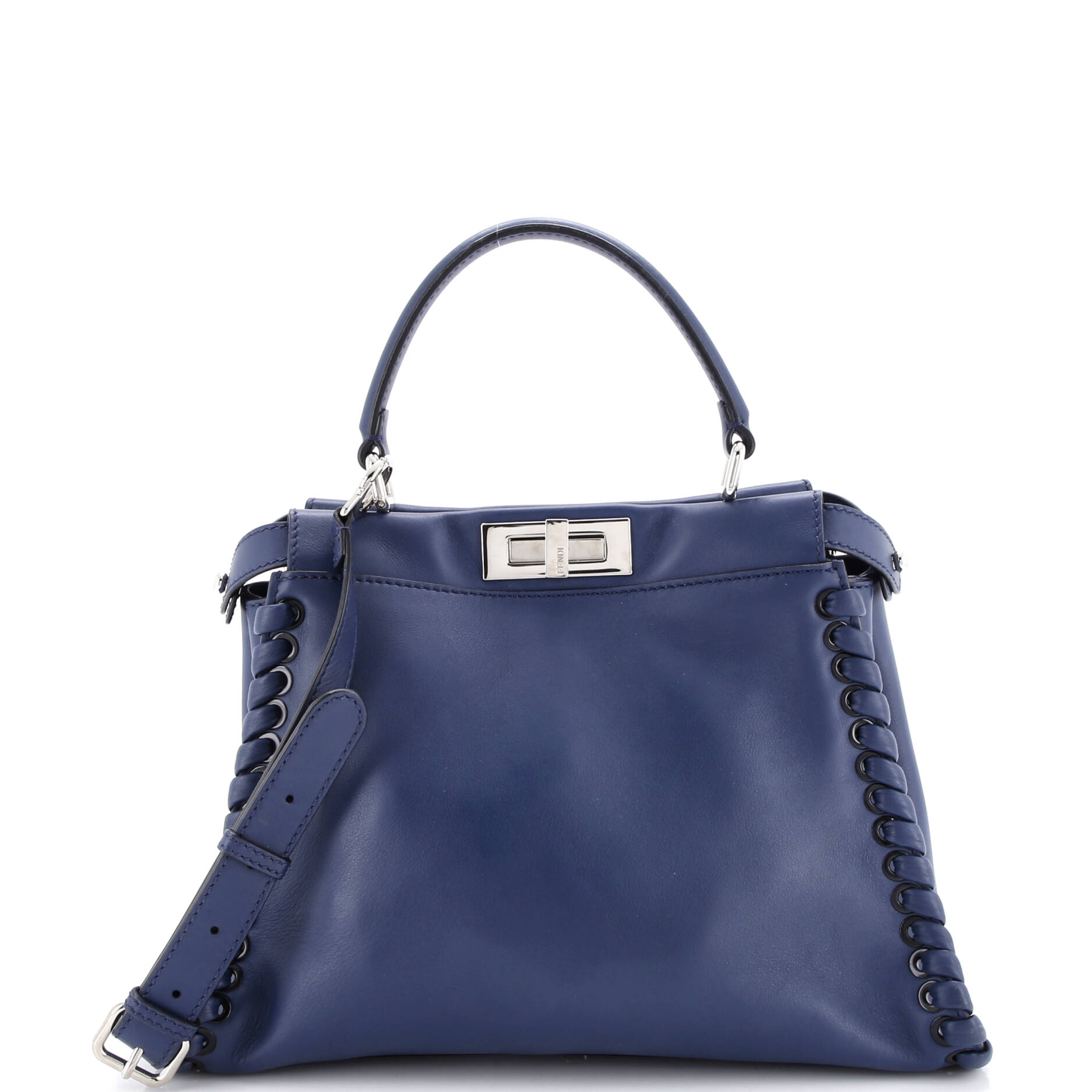 Peekaboo Bag Whipstitch Leather Regular