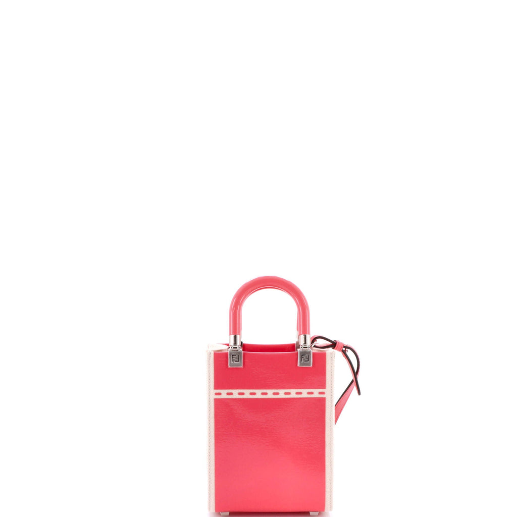 Sunshine Shopper Tote Patent and Canvas Mini