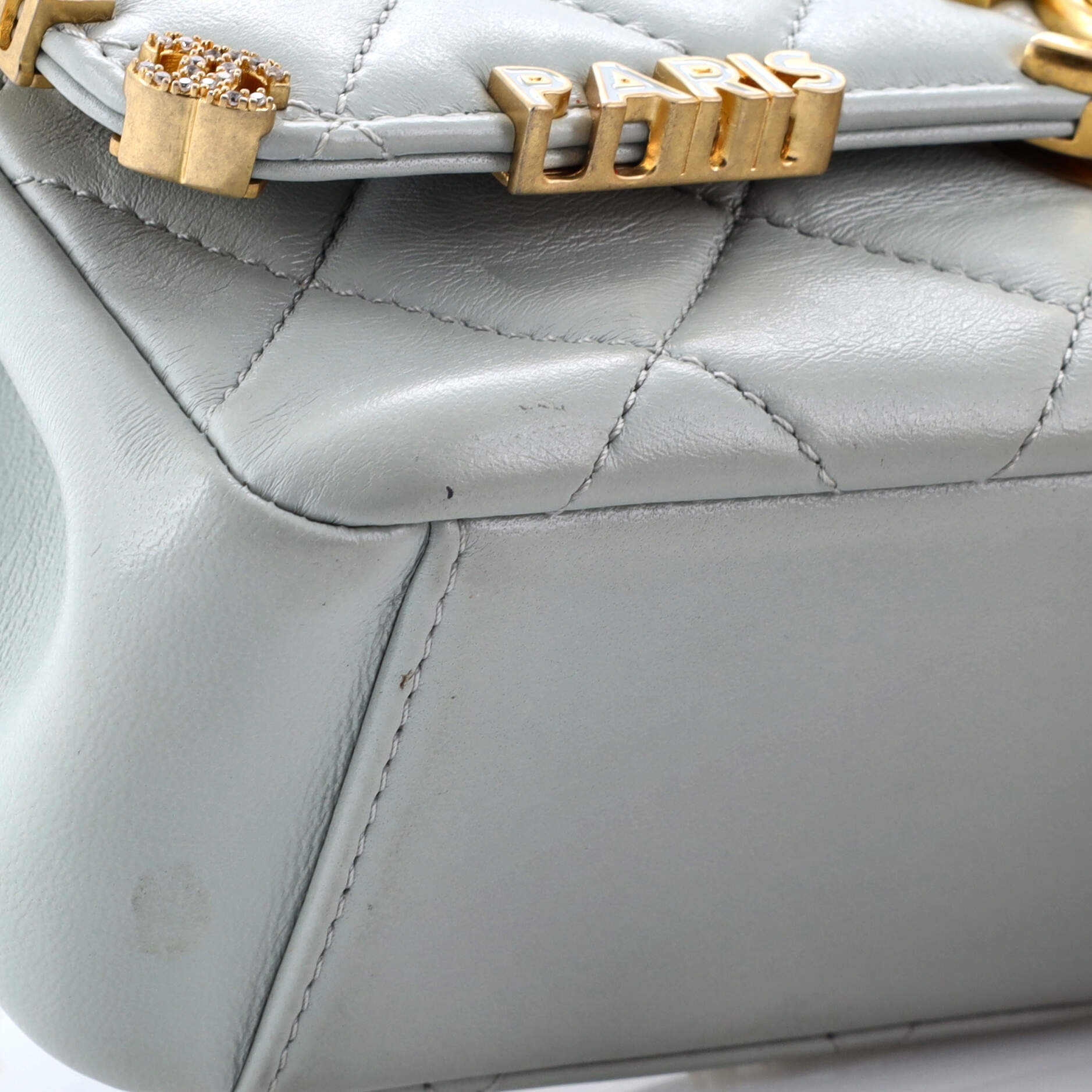 Paris Monaco Flap Bag Quilted Lambskin Mini