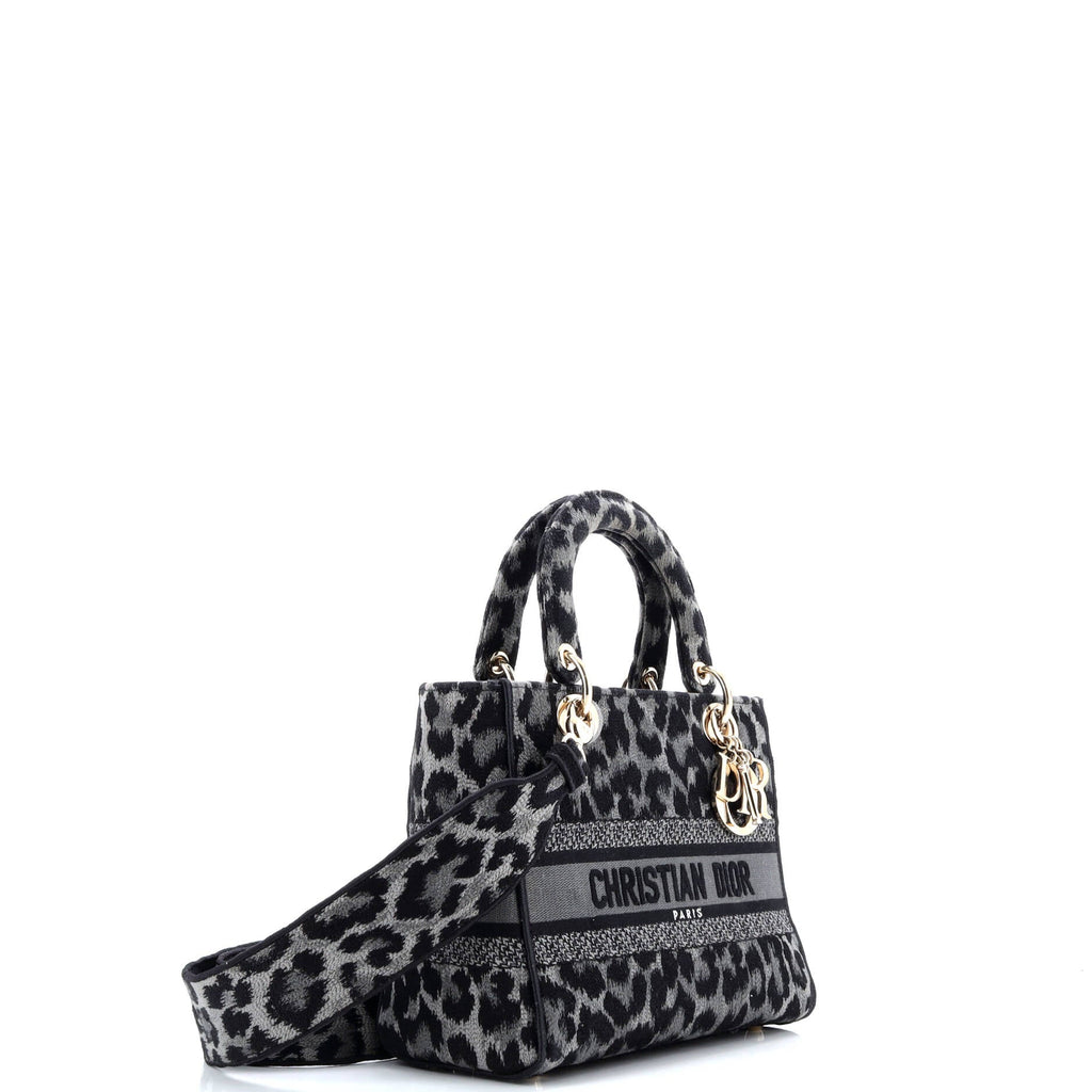 Lady D-Lite Bag Mizza Embroidered Canvas Medium