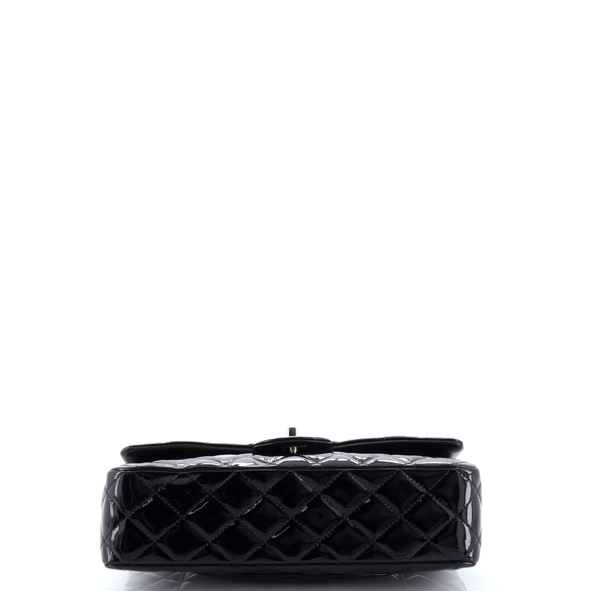 Vintage Classic Double Flap Bag Quilted Patent Medium