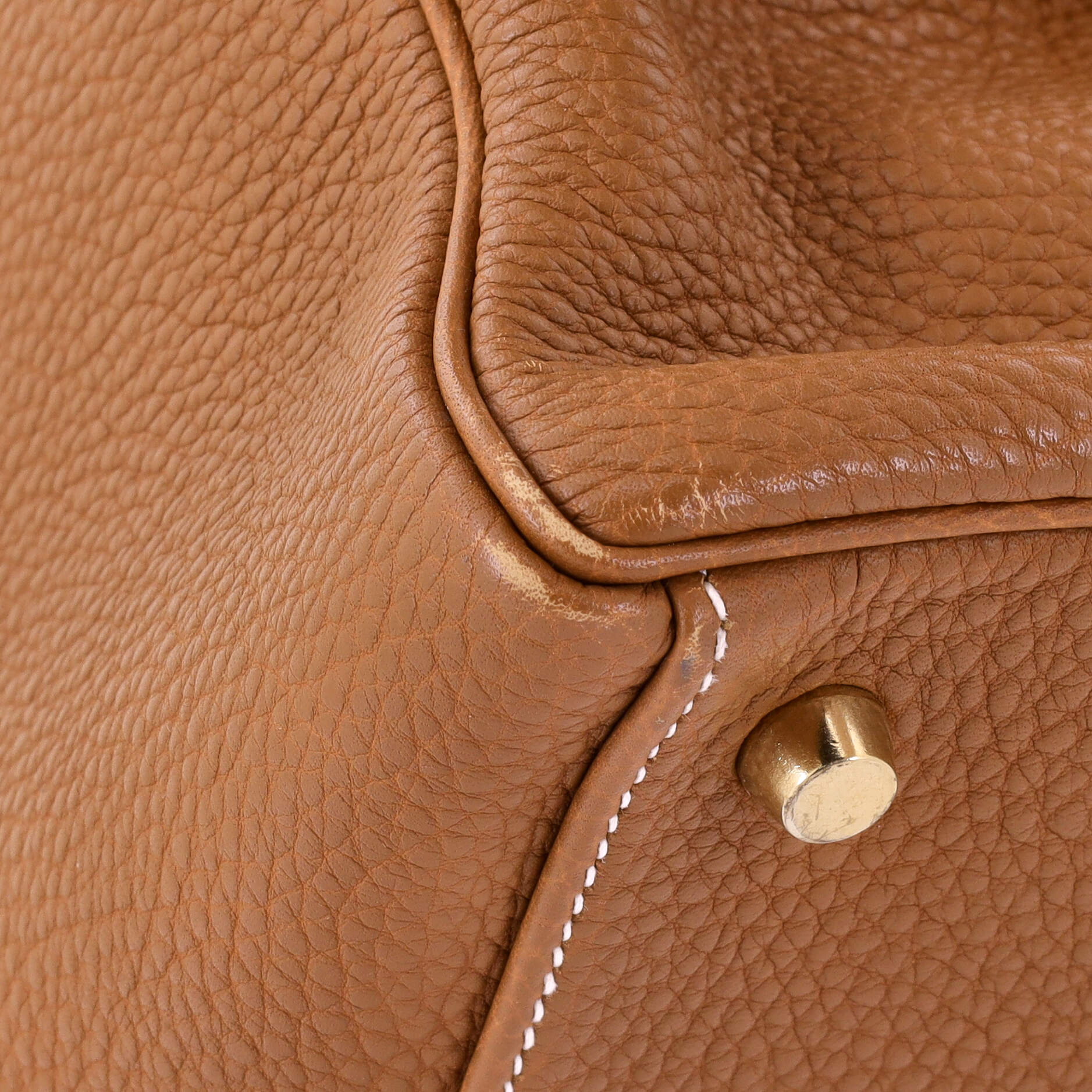 Kelly Handbag Gold Togo with Gold Hardware 32
