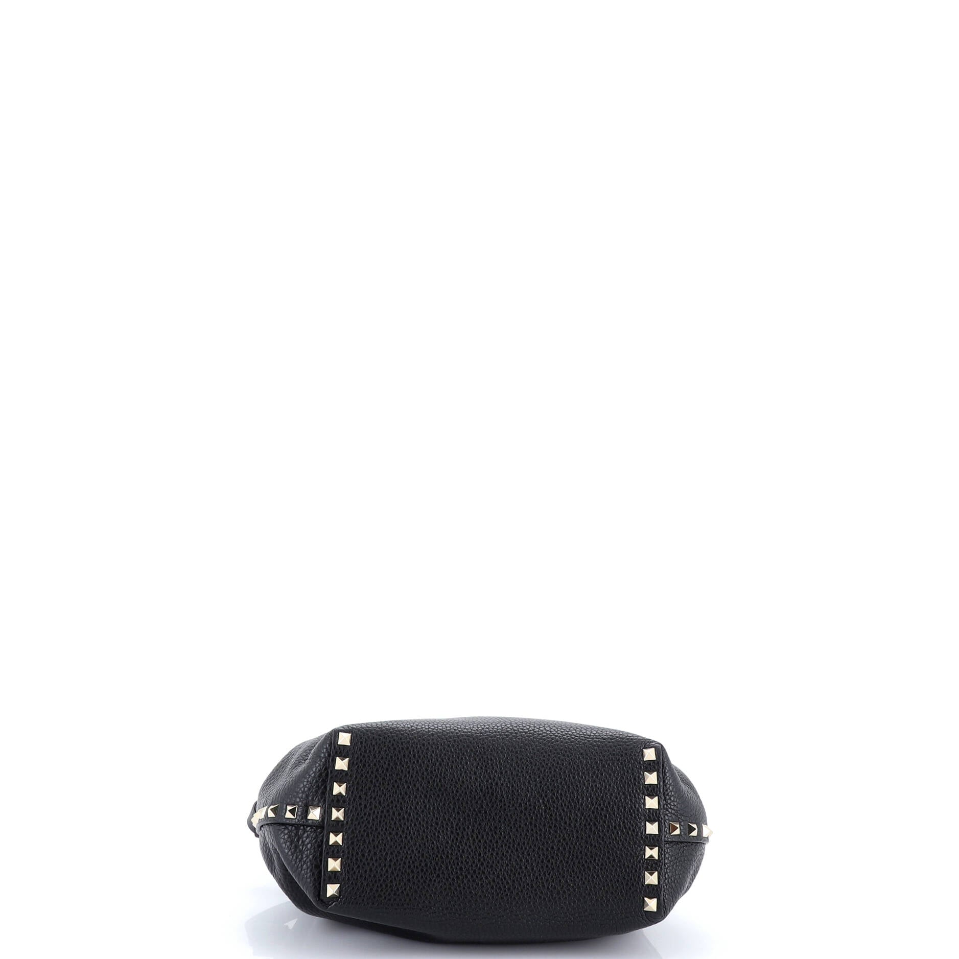 Rockstud Bucket Shoulder Bag Leather Small