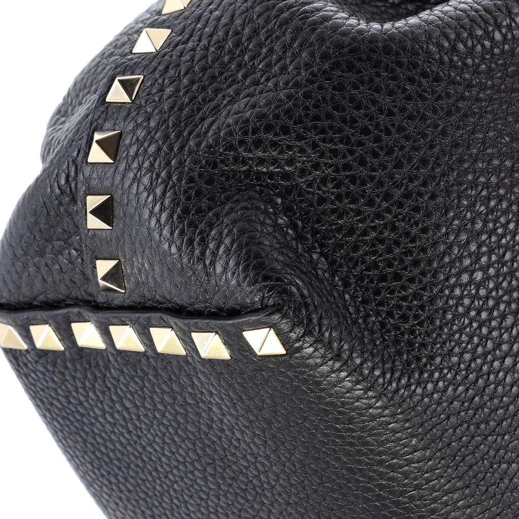 Rockstud Bucket Shoulder Bag Leather Small