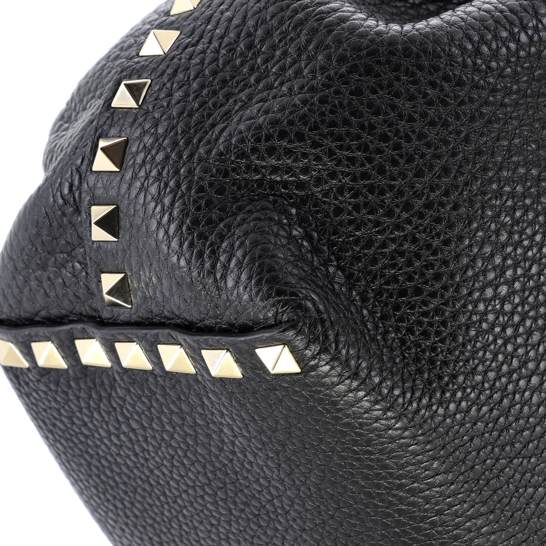 Rockstud Bucket Shoulder Bag Leather Small