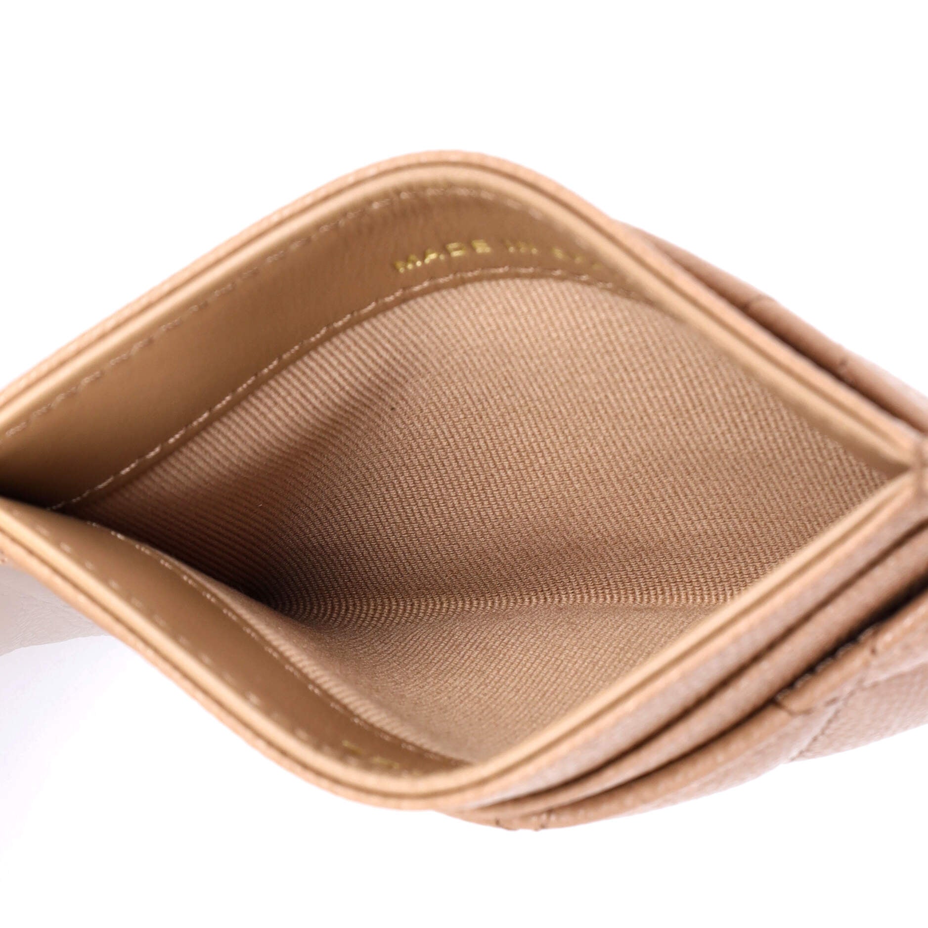 Classic Card Holder Quilted Caviar
