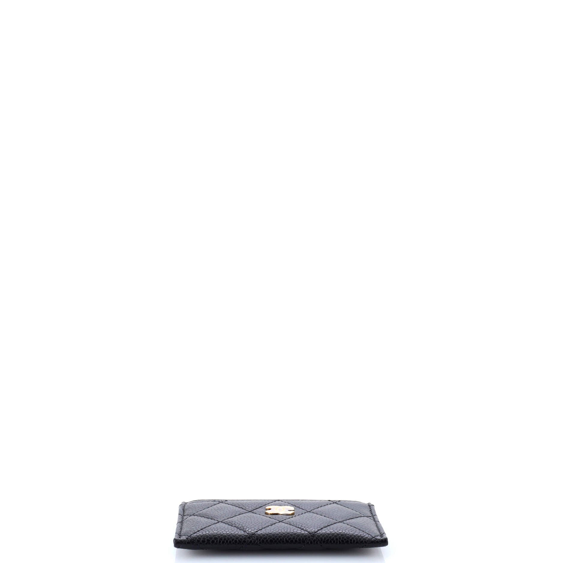 Classic Card Holder Quilted Caviar