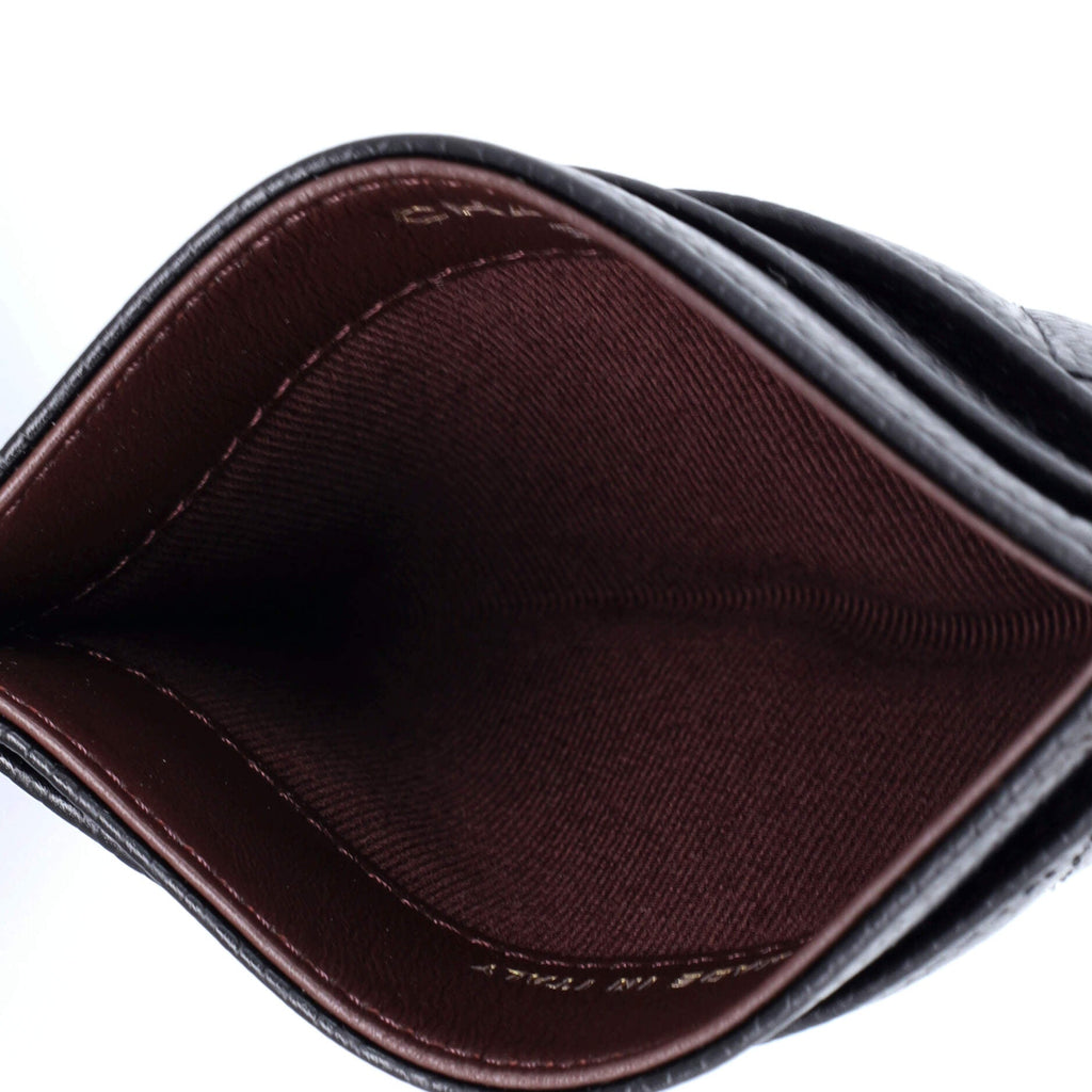 Classic Card Holder Quilted Caviar