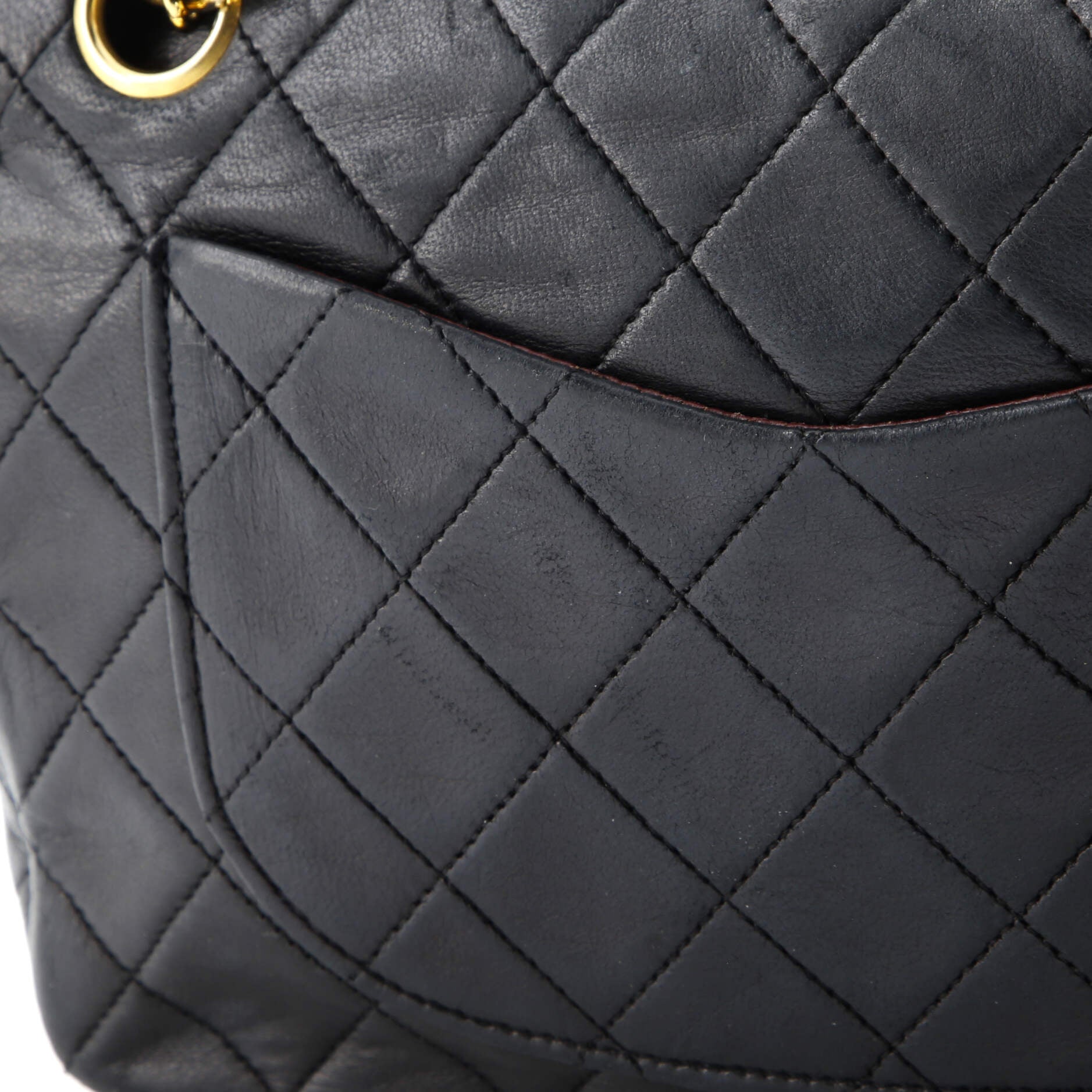 Vintage Classic Double Flap Bag Quilted Lambskin Small