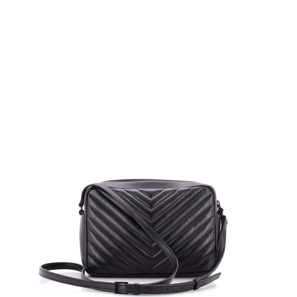 Lou Camera Bag Matelasse Chevron Leather Small