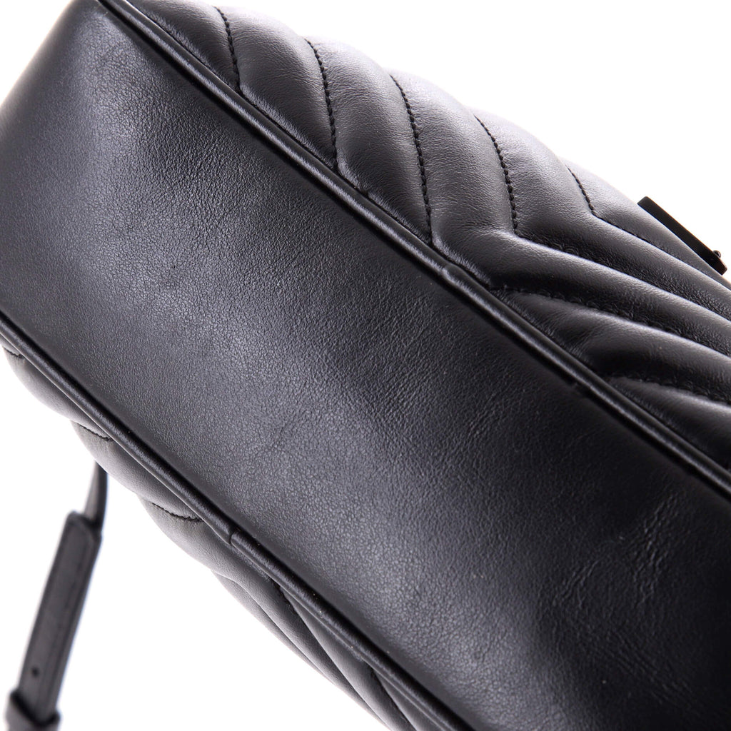 Lou Camera Bag Matelasse Chevron Leather Small