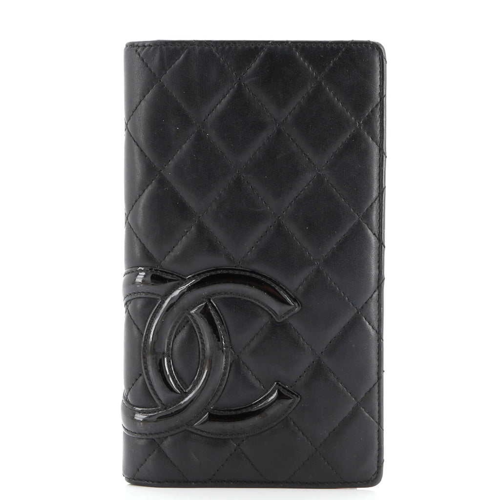 Cambon Bifold Wallet Quilted Lambskin Long