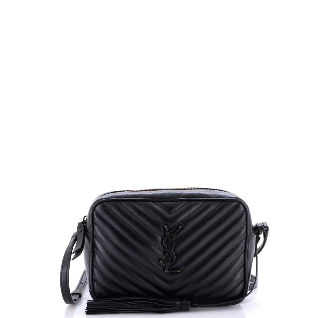 Lou Camera Bag Matelasse Chevron Leather Small