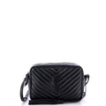 Lou Camera Bag Matelasse Chevron Leather Small