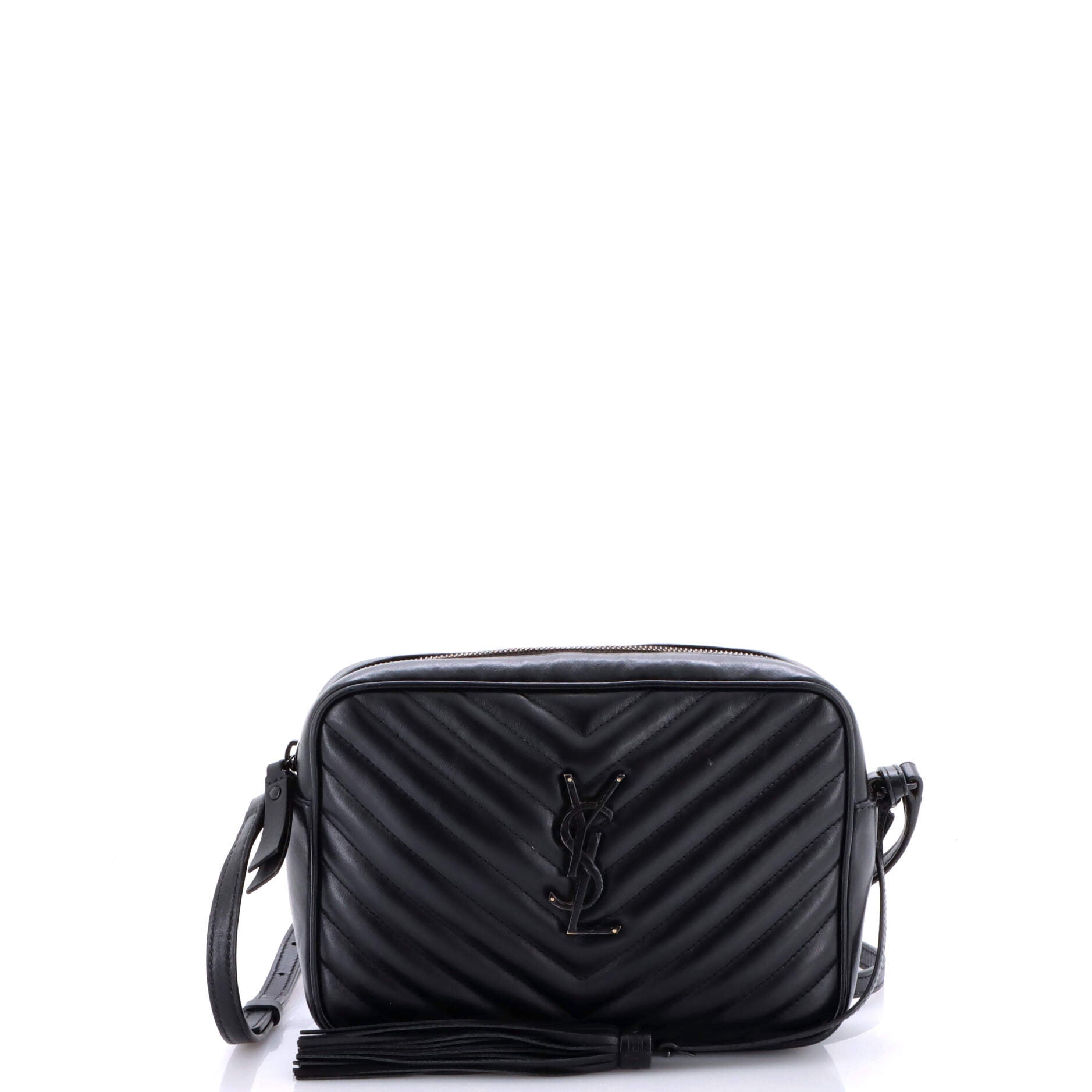 Lou Camera Bag Matelasse Chevron Leather Small