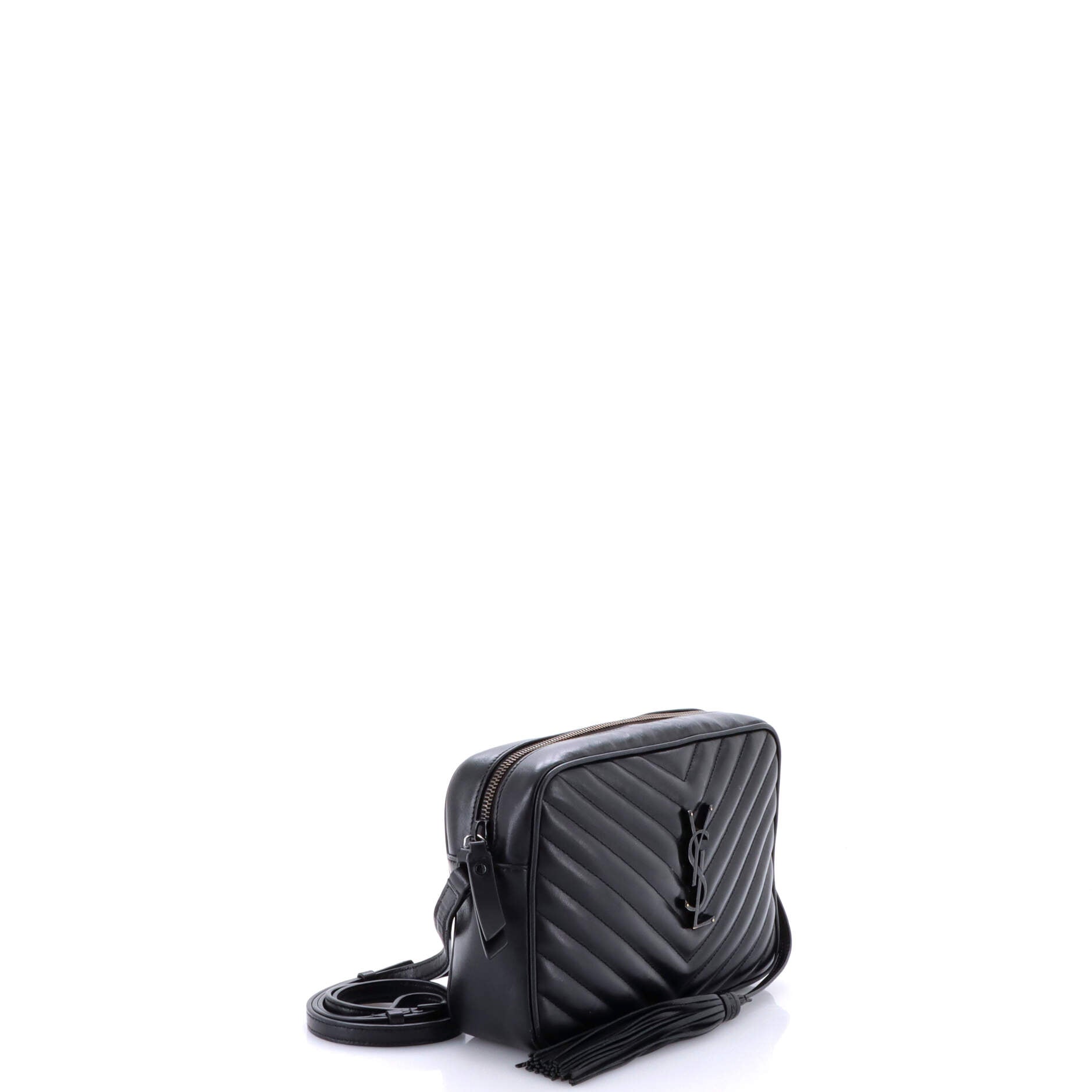 Lou Camera Bag Matelasse Chevron Leather Small