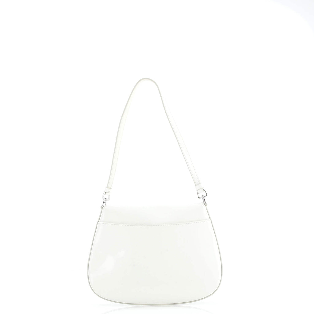 Cleo Flap Shoulder Bag Spazzolato Leather Small