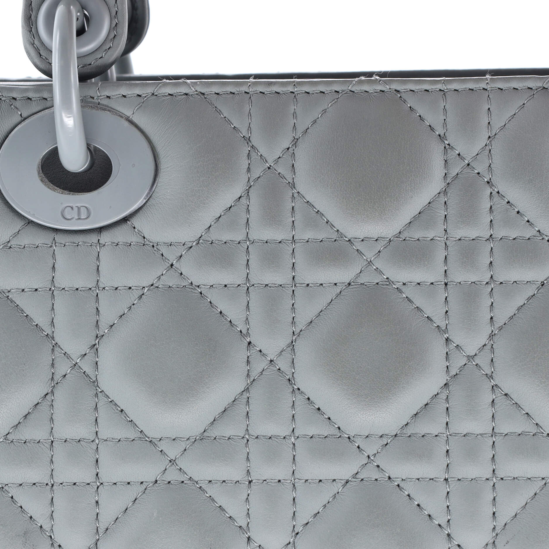 Ultra Matte Lady Dior Bag Cannage Quilt Calfskin Medium