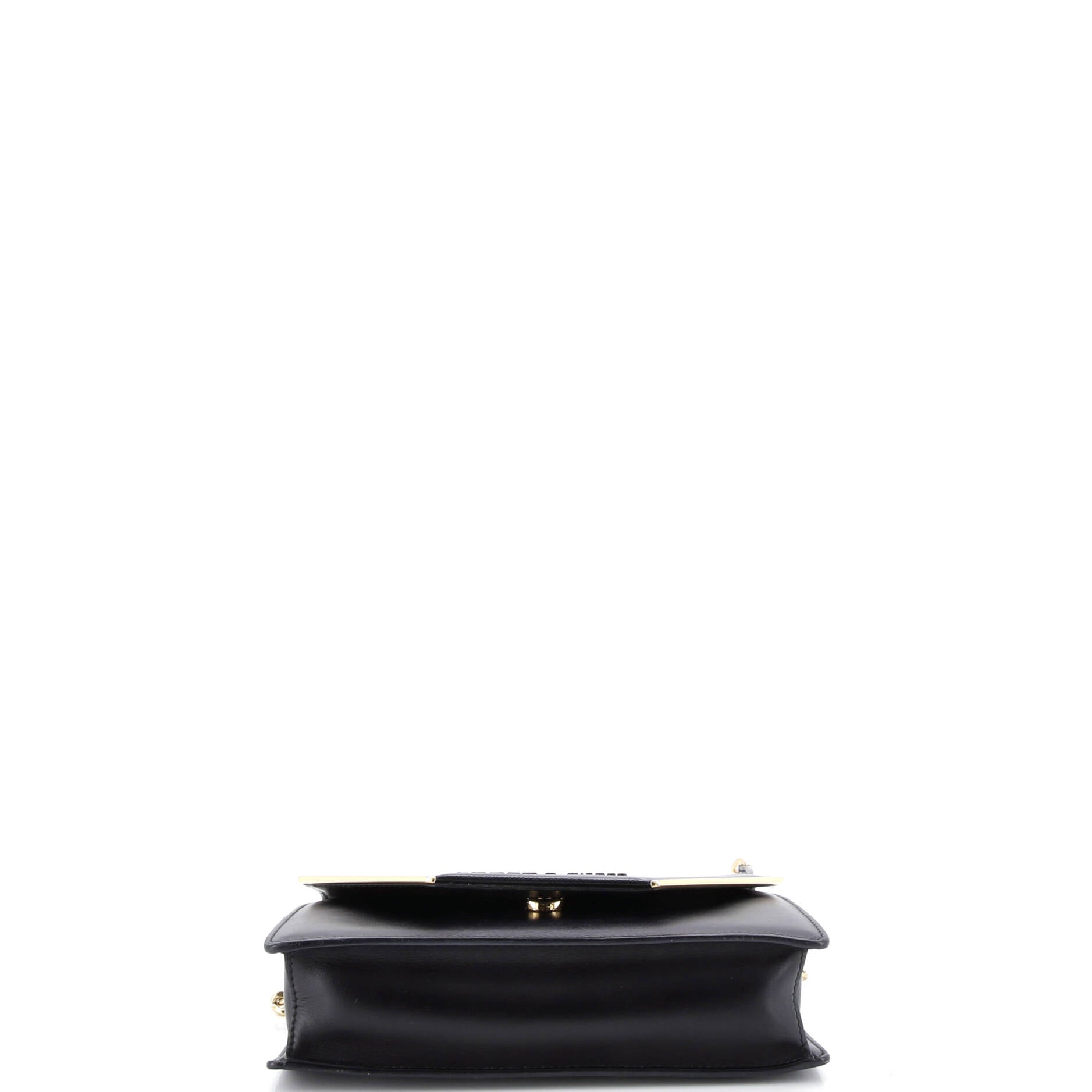 Convertible Flap Clutch with Chain City Calf and Saffiano