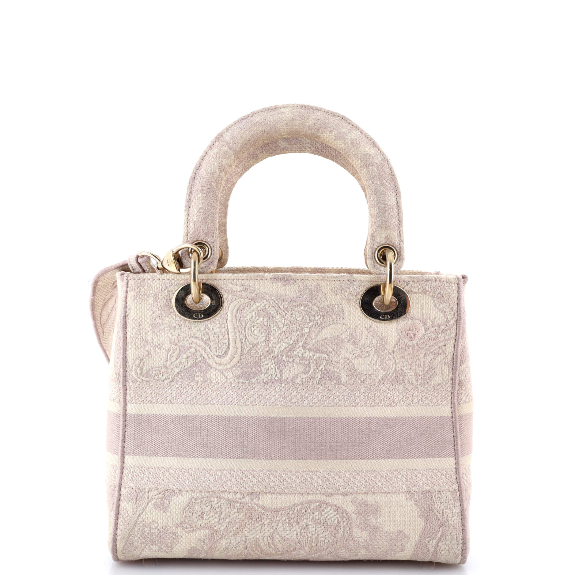 Toile de Jouy Lady D-Lite Bag Embroidered Canvas