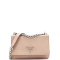 Chain Flap Crossbody Bag Saffiano and Soft Calf Small