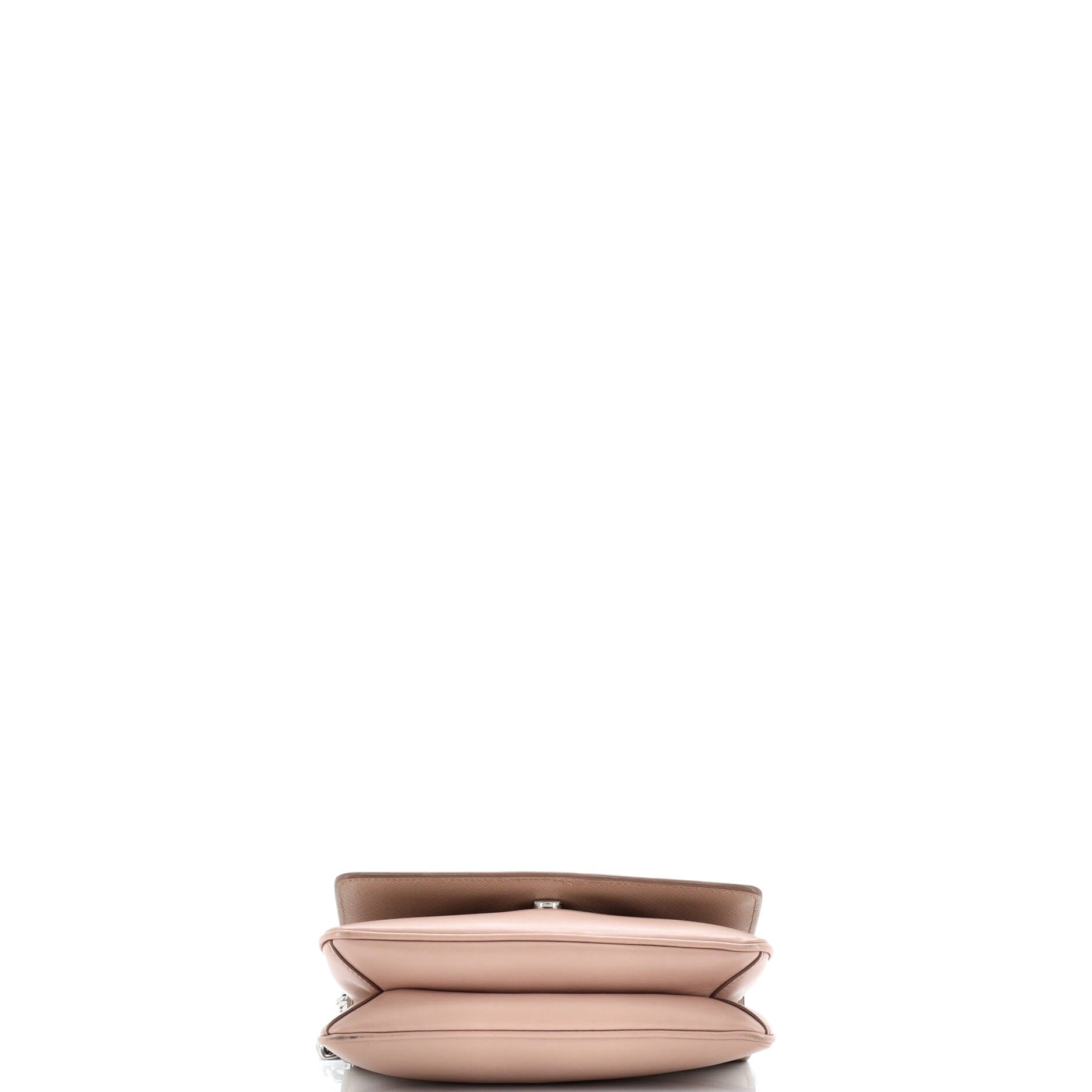 Chain Flap Crossbody Bag Saffiano and Soft Calf Small