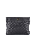 Mademoiselle Vintage O Case Clutch Quilted Sheepskin Medium