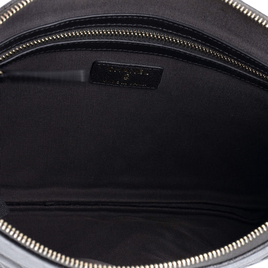 Mademoiselle Vintage O Case Clutch Quilted Sheepskin Medium