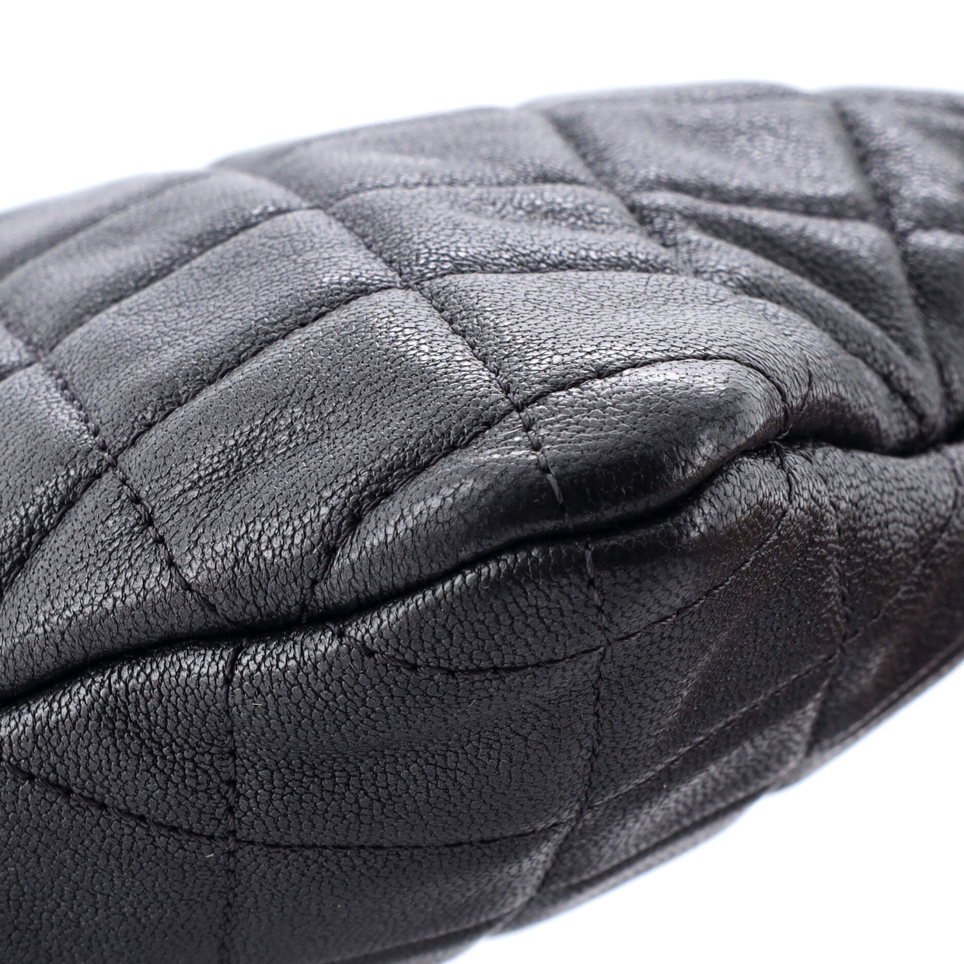 Mademoiselle Vintage O Case Clutch Quilted Sheepskin Medium