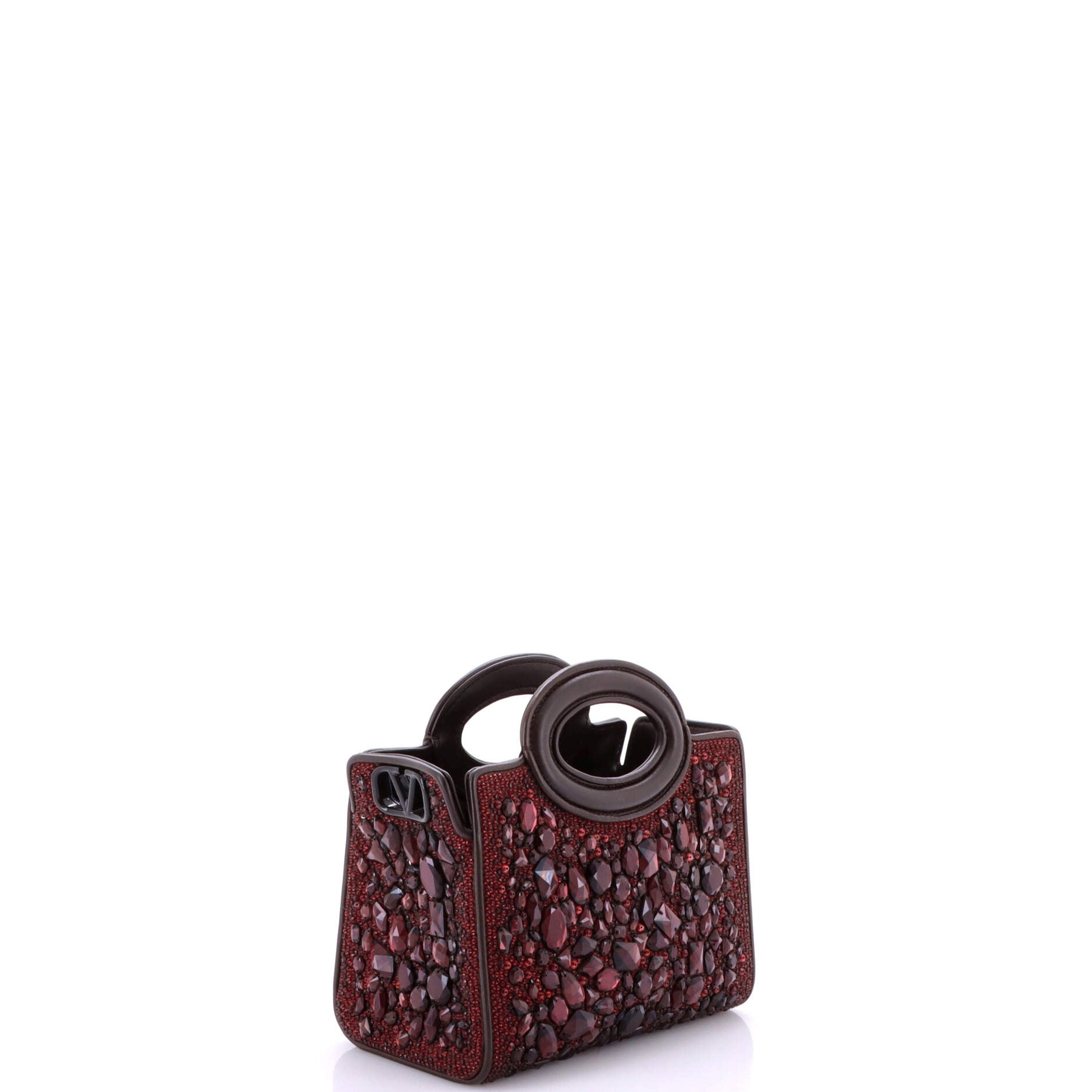 Le Troisieme Tote Crystal Embellished Leather Mini