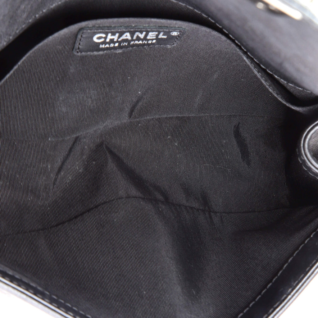 Chain Handle Boy Flap Bag Quilted Calfskin Old Medium