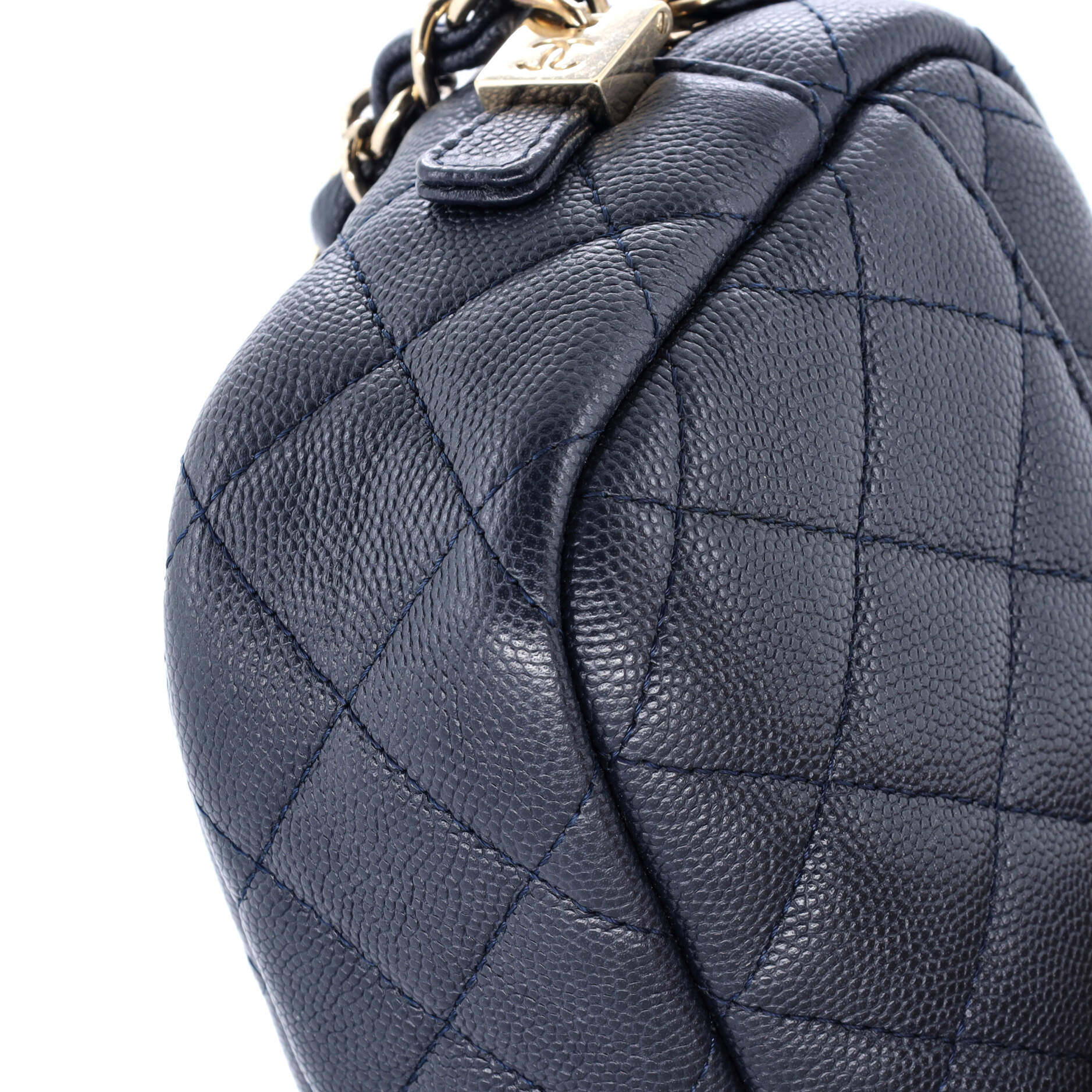 Camera Case Bag Quilted Caviar Mini