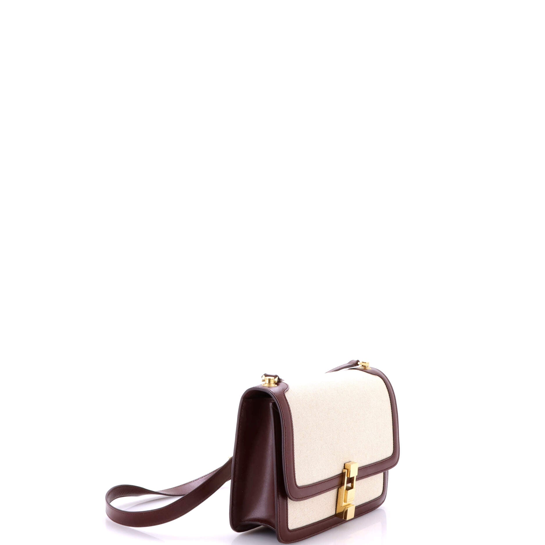 Carre Satchel Canvas with Leather Medium
