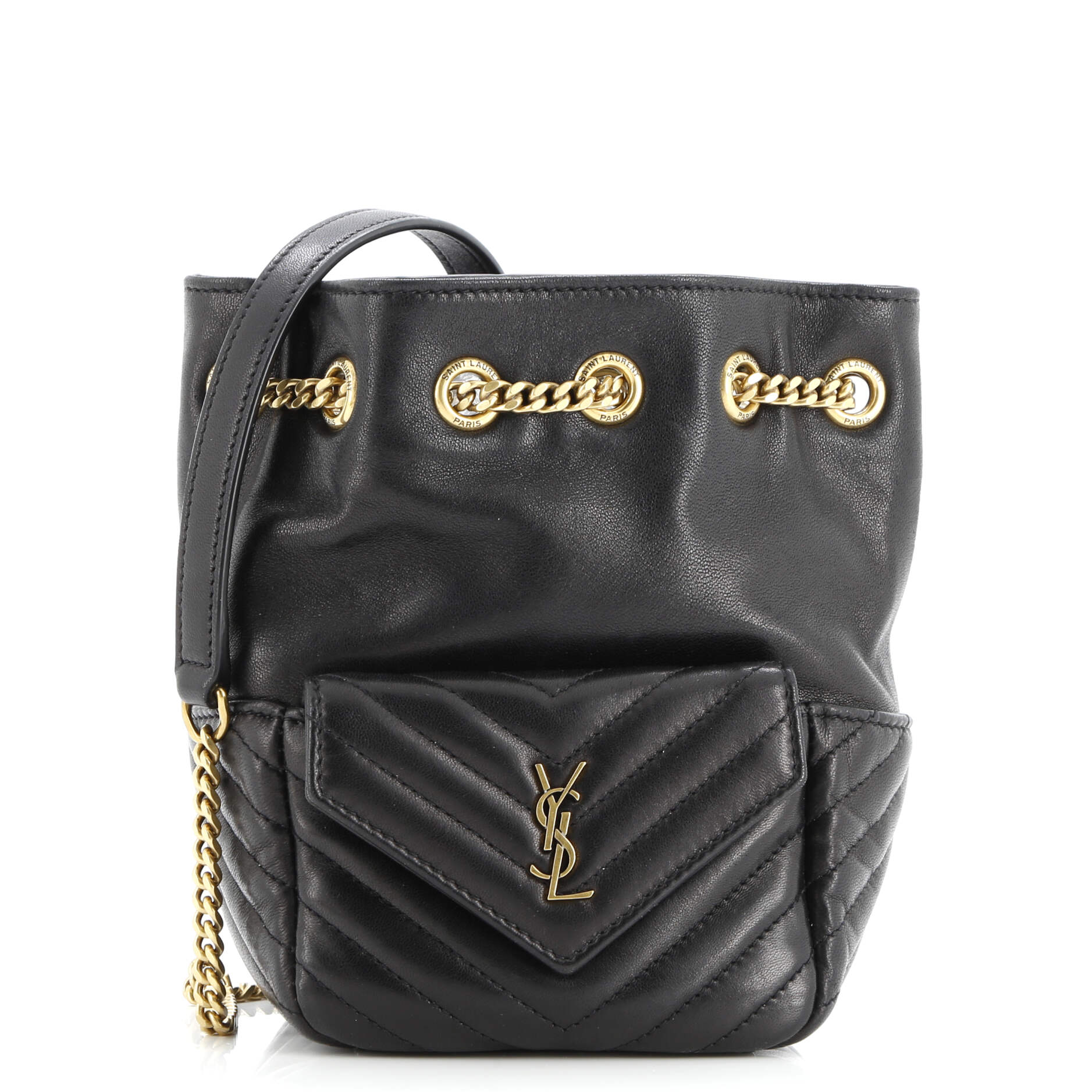 Joe Bucket Bag Matelasse Chevron Leather Mini
