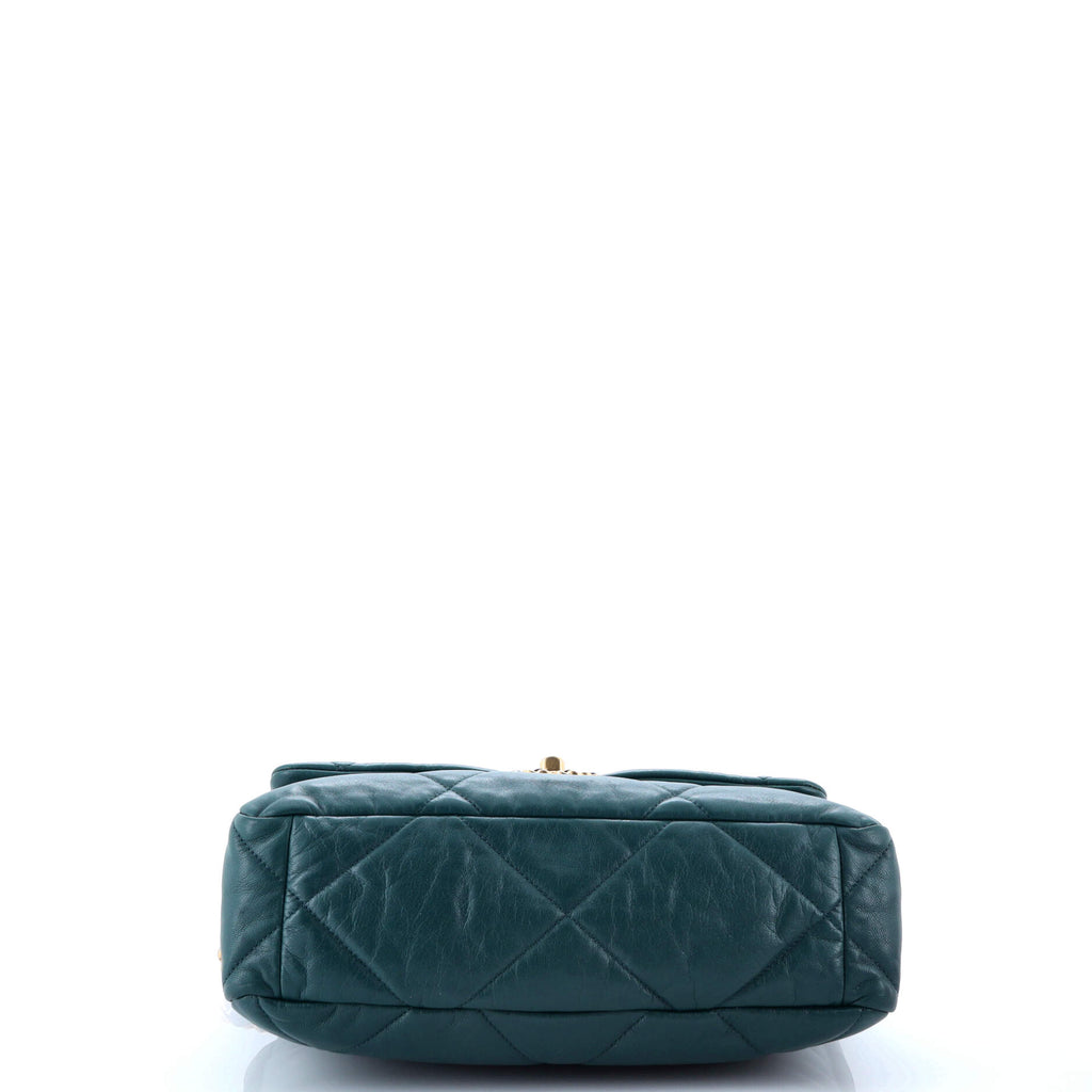 19 Flap Bag Quilted Leather Large