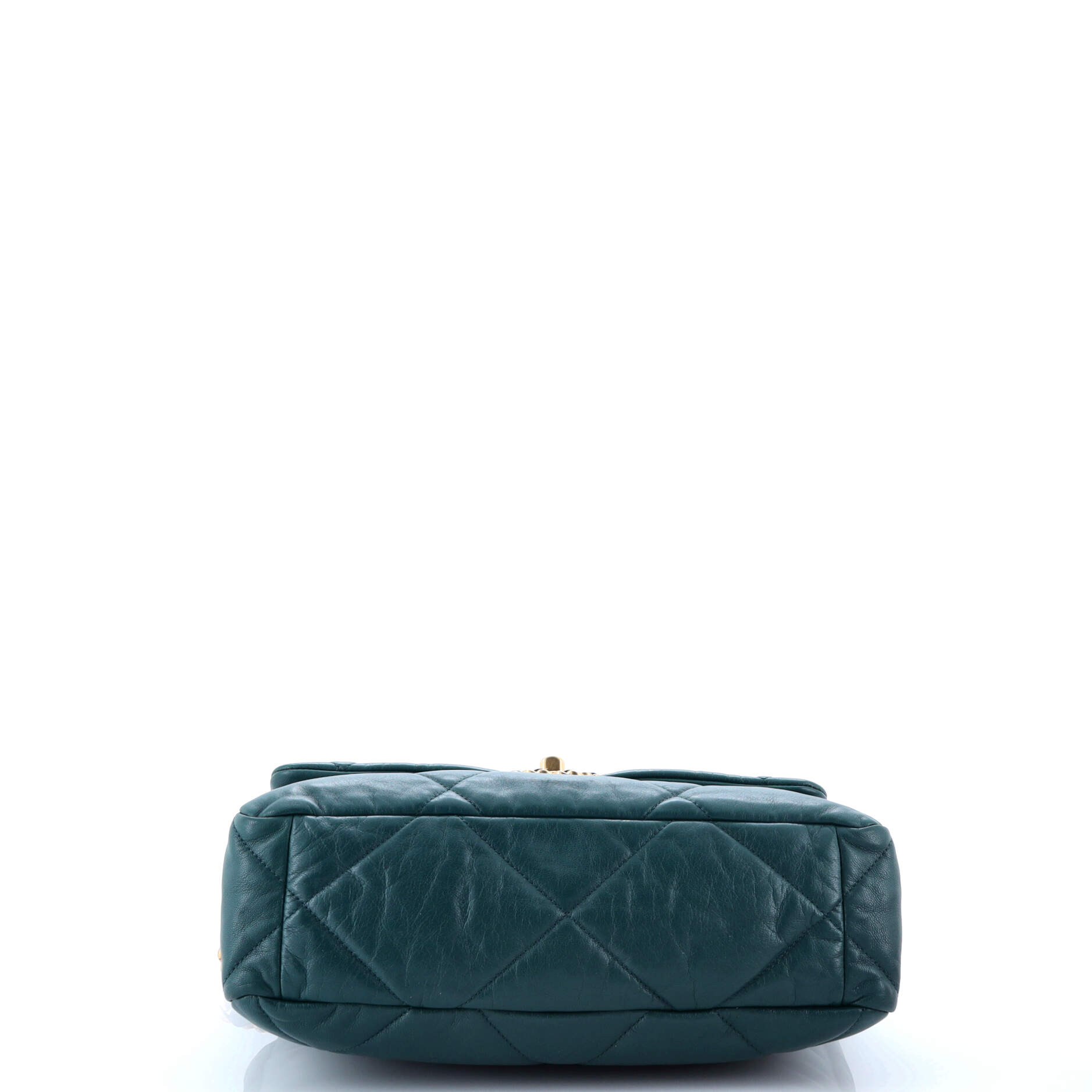 19 Flap Bag Quilted Leather Large