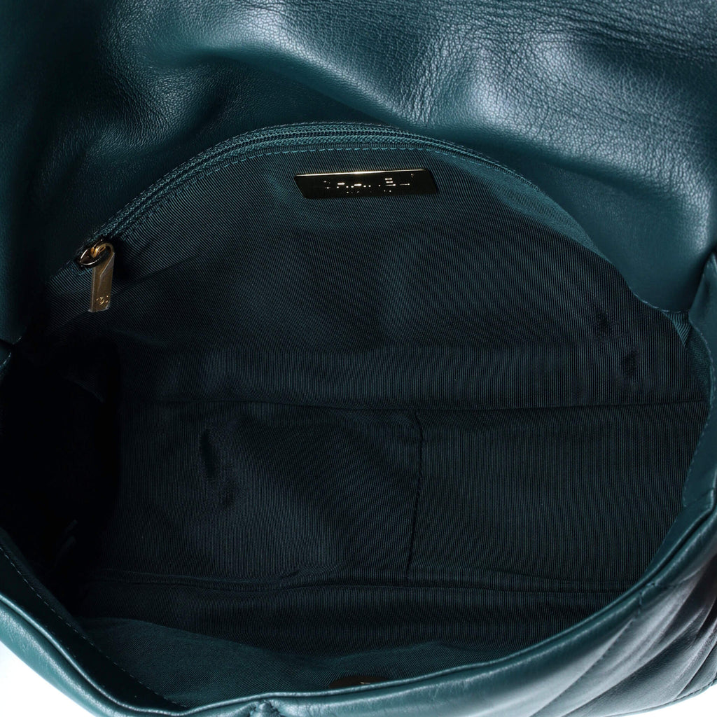 19 Flap Bag Quilted Leather Large