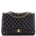 Classic Double Flap Bag Quilted Lambskin Maxi