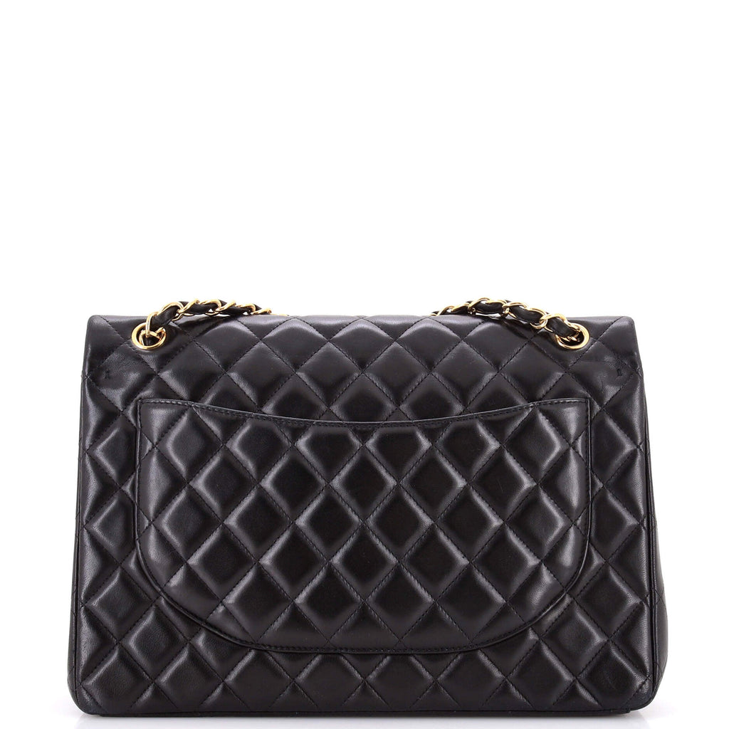 Classic Double Flap Bag Quilted Lambskin Maxi