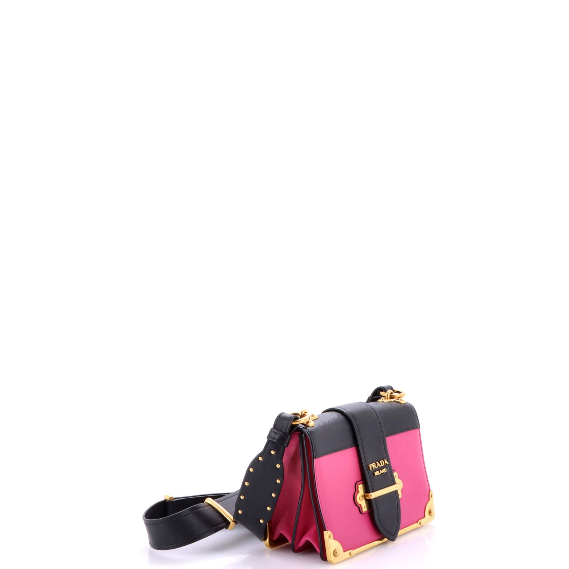 Cahier Crossbody Bag Leather and Saffiano Leather Small