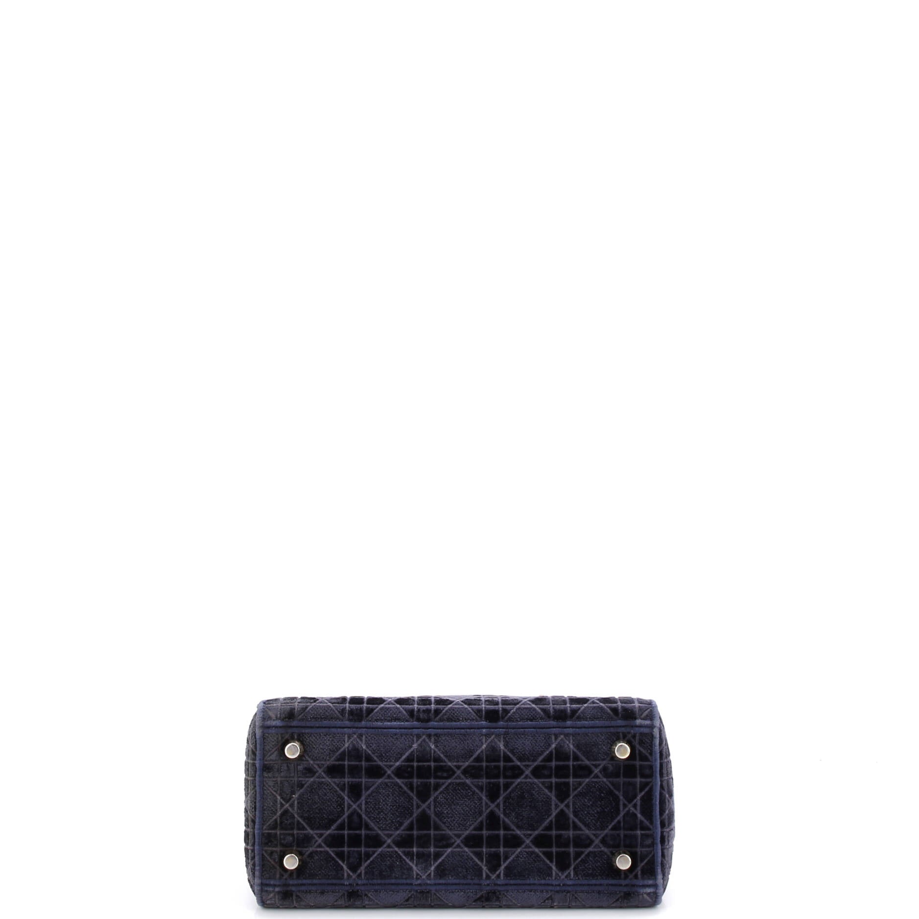 Lady D-Lite Bag Cannage Embroidered Velvet Medium