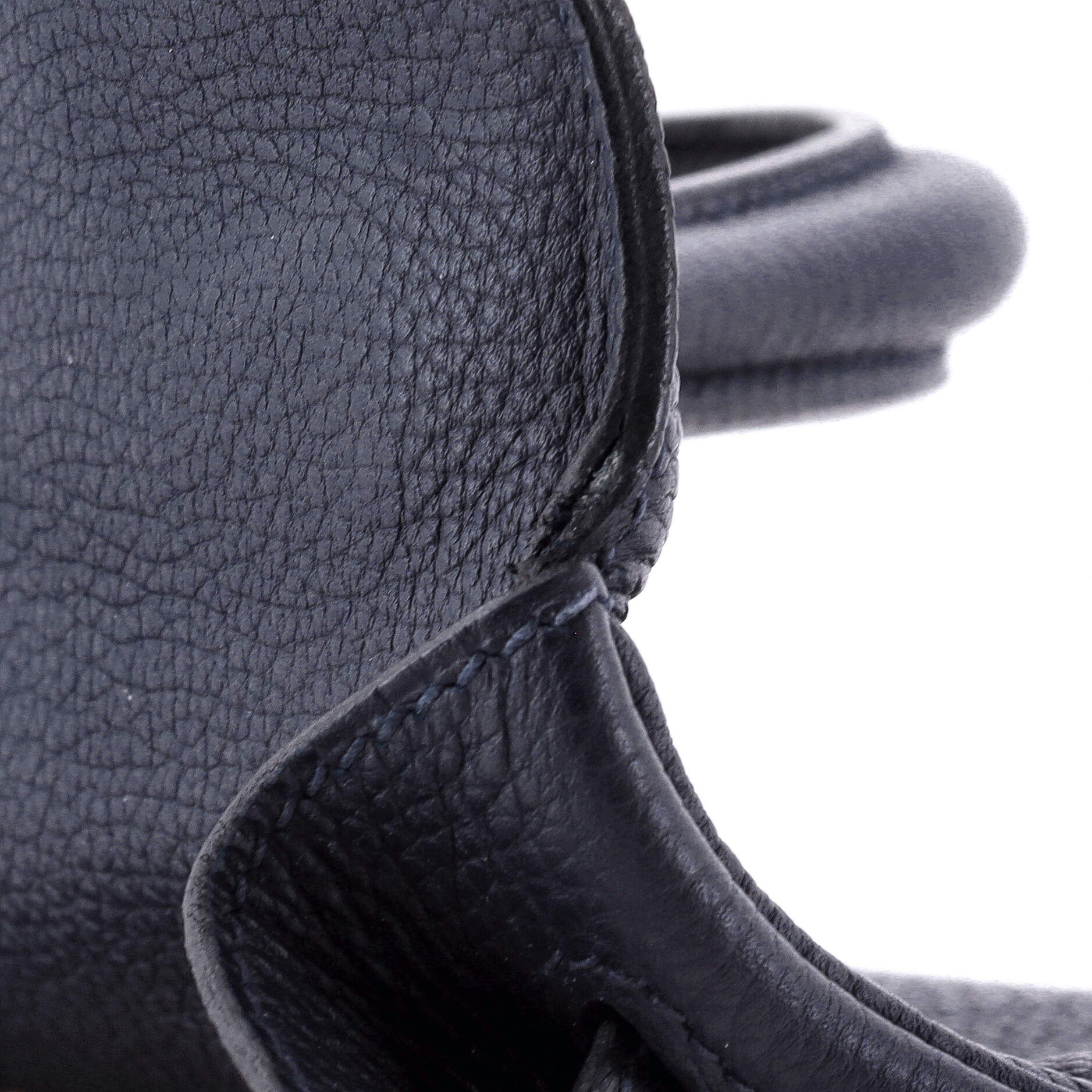 Kelly Handbag Bleu Nuit Togo with Gold Hardware 32